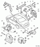 R75 2.0V6 Motor takozları