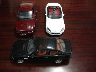 Mustang & Chrysler & Honda S 2000. AUTOART