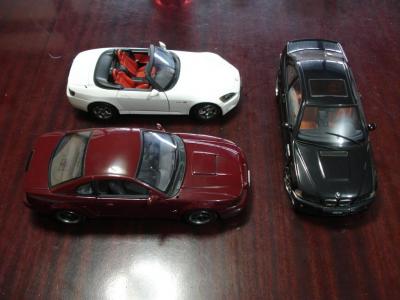 Mustang & Chrysler & Honda S 2000. AUTOART